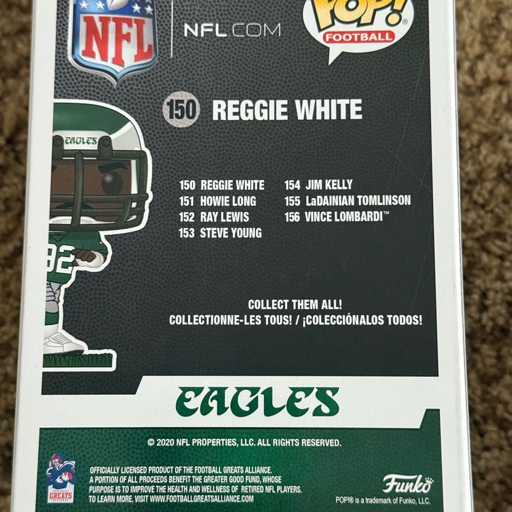 Funko Pop NFL Eagles Reggie White Figure - Picture 3 of 4